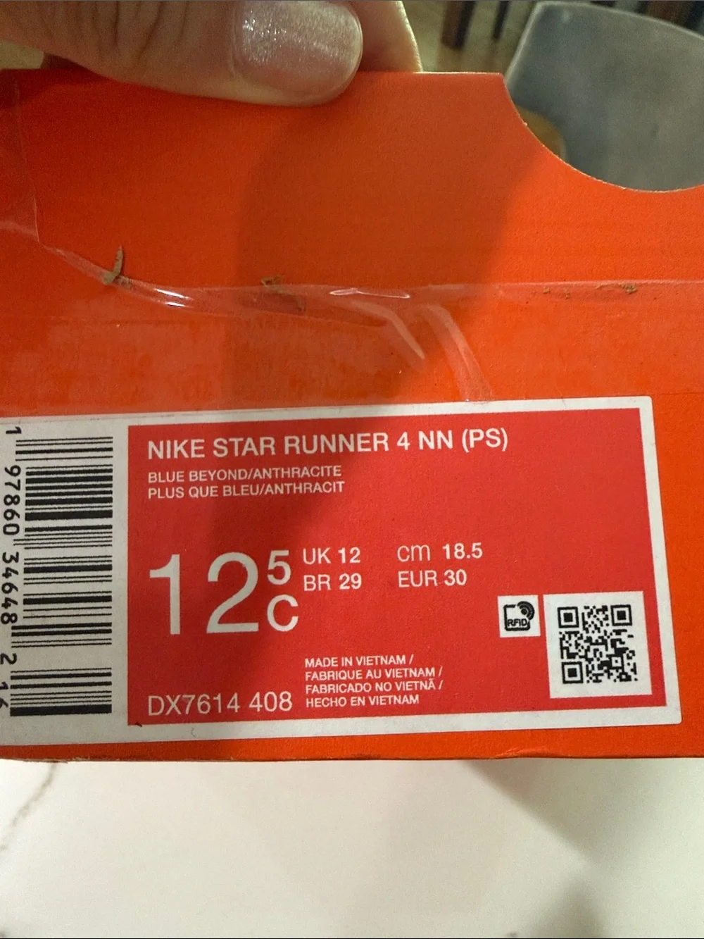 Nike Kids Sky Blue and Black Low-Top Sneakers